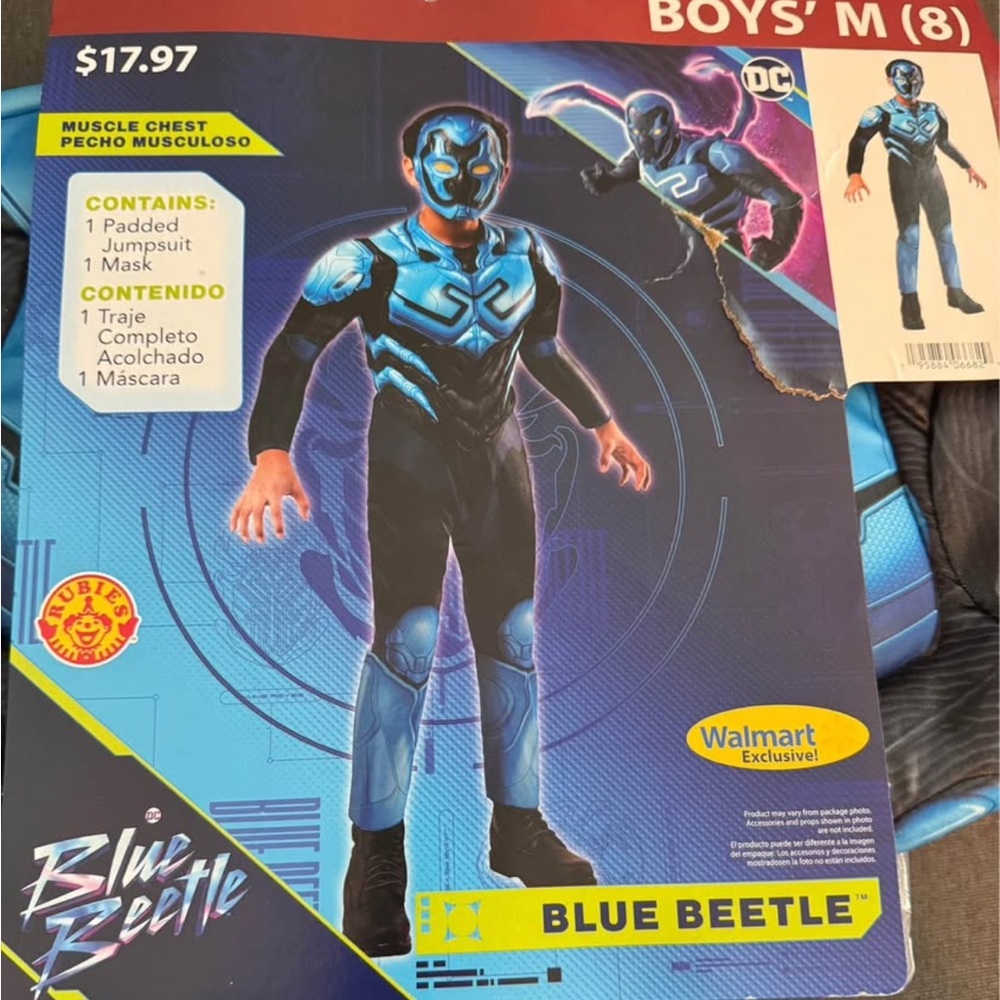 DC Blue Beetle Kids' Costume with Mask